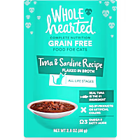 WholeHearted Grain Free Tuna & Sardine Recipe Flaked in Broth Wet Cat Food