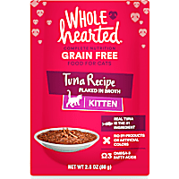 WholeHearted Grain Free Tuna Recipe Flaked in Broth Wet Kitten Food