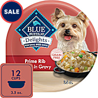 Blue Buffalo Delights Prime Rib Flavor in Gravy Small Breed Natural Wet Dog Food