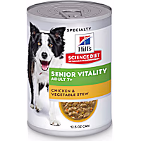 Hill's Science Diet Adult 7+ Senior Vitality Chicken & Vegetable Stew Canned Dog Food