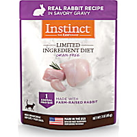 Instinct Limited Ingredient Diet Grain Free Real Rabbit Recipe Natural Wet Cat Food Topper