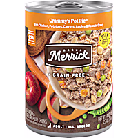 Merrick Grain Free Grammy's Pot Pie Premium and Wholesome Gluten Free Canned Adult Wet Dog Food