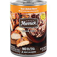Merrick Real Grain Free Chicken Dinner Canned Wet Dog Food