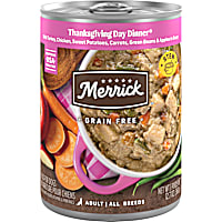 Merrick Grain Free Thanksgiving Day Dinner Premium Gluten Free Canned Adult Wet Dog Food