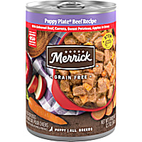 Merrick Grain Free Puppy Plate Beef Recipe Wet Puppy Food