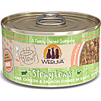 Weruva Stew! Stewy Lewis Lamb, Chicken & Salmon Dinner in Gravy Wet Cat Food