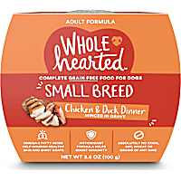 WholeHearted Grain Free Small Breed Chicken and Duck Dinner Adult Wet Dog Food