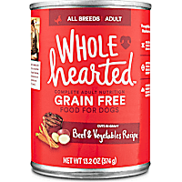 WholeHearted Grain Free Adult Beef and Vegetable Recipe Wet Dog Food
