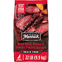 Merrick Grain Free Real Beef, Bison & Sweet Potato Recipe Dry Dog Food