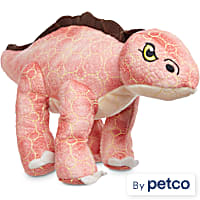 Leaps & Bounds Ruffest & Tuffest Stegosaurus Tough Plush Dog Toy with Kevlar Stitching