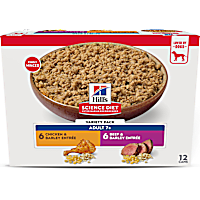 Hill's Science Diet Chicken, Beef Senior 7+ Canned Dog Food Variety Pack
