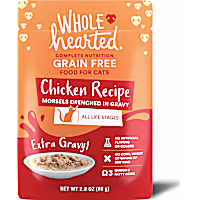 WholeHearted All Life Stages Grain-Free Chicken Recipe Morsels in Extra Gravy Wet Cat Food