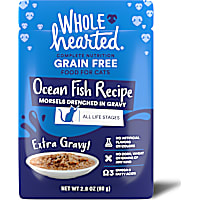 WholeHearted All Life Stages Grain-Free Ocean Fish Recipe Morsels in Extra Gravy Wet Cat Food