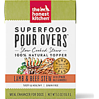 The Honest Kitchen Superfood Lamb & Beef Stew with Spinach, Kale & Broccoli Wet Dog Food Topper