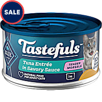 Blue Buffalo Tastefuls Made with Natural Ingredients, Tuna Wet Cat Food Morsels