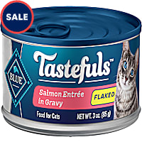 Blue Buffalo Tastefuls Made with Natural Ingredients, Salmon Flaked Wet Cat Food