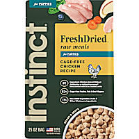 Instinct Freeze Dried Raw Meals for Puppies Grain Free Cage Free Chicken Recipe Dog Food