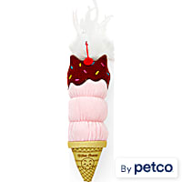 Leaps & Bounds Plush Ice Cream Cat Toy