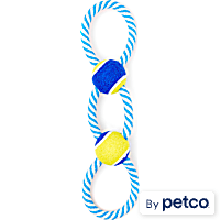 Leaps & Bounds Tennis Ball & Rope Dog Toy
