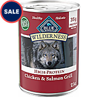 Blue Buffalo Wilderness Grain Free, Salmon & Chicken High Protein Adult Wet Dog Food