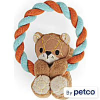 Leaps & Bounds Tough Plush Squirrel Rope Dog Toy