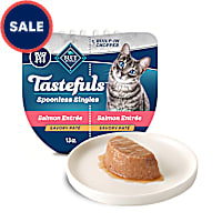 Blue Buffalo Tastefuls Spoonless Singles Salmon Wet Cat Food Pate