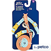 YOULY Coral & Blue Kitten Harness & Leash Set