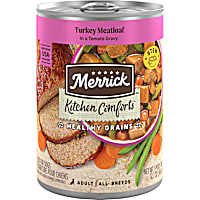 Merrick Kitchen Comforts Healthy and Natural Turkey Meatloaf with Brown Rice and Gravy Canned Adult Dog Food