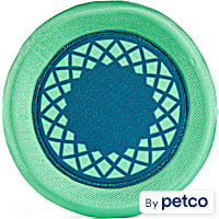 Leaps & Bounds Green Splash & Dash Canvas Floating Flyer Water Dog Toy, Medium