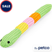 Leaps & Bounds Green Crochet Snake Cat Toy