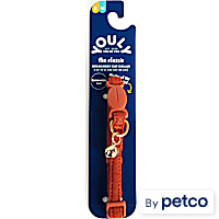 Youly Orange Solid Mesh Cat Collar