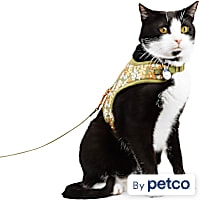YOULY Retro Floral Cat Harness Set
