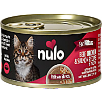 Nulo Pate with Shreds Beef, Chicken & Salmon Wet Kitten Food