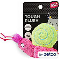 Leaps & Bounds Tough Plush Snail Cat Toy