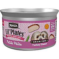 Merrick Lil' Plates Petite Pates Premium Grain Free Natural Soft Turkey Dinner Small Wet Dog Food