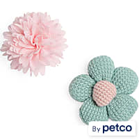 YOULY Slide-On Flower Cat Collar Accessory