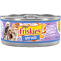 Friskies Shreds Turkey and Cheese Dinner in Gravy High Protein Wet Cat Food