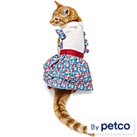 YOULY Floral Suspender Cat Dress