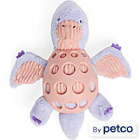 Leaps & Bounds Plush Dino Cage Ball Puppy Toy in Assorted Styles