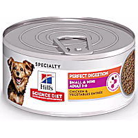 Hill's Science Diet Adult Perfect Digestion Small & Mini Chicken & Vegetables Entree Dog Food