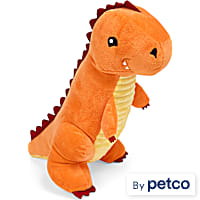 Leaps & Bounds Orange Plush T-Rex Dog Toy