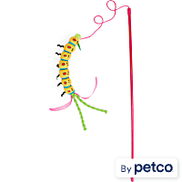 Leaps & Bounds Yellow Caterpillar Cat Teaser Toy