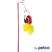 Leaps & Bounds Red Butterfly Cat Teaser Toy