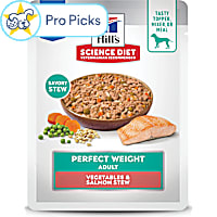Hill's Science Diet Adult Perfect Weight Vegetables & Salmon Stew Wet Dog Food
