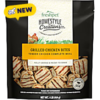 Freshpet Homestyle Creations Grilled Chicken Bites Tender Chicken Complete Meal Dog Food