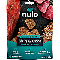 Nulo Grain-Free Salmon, Skin & Coat Health Functional Jerky Dog Treats