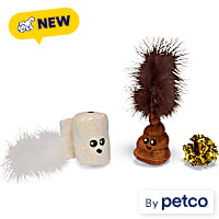Leaps & Bounds Toilet Toys 3-Piece Cat Toy Set