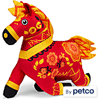 Leaps & Bounds Lunar New Year 2026 Horse Plush Dog Toy