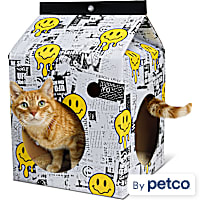YOULY Pop Art Carton Scratch Condo Cat Toy