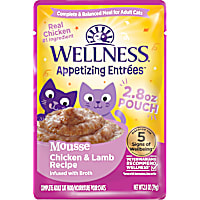 Wellness Appetizing Entrees Mousse Chicken & Lamb Wet Cat Food